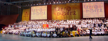 Mario tra i 1000 cuochi a Terra Madre 2006